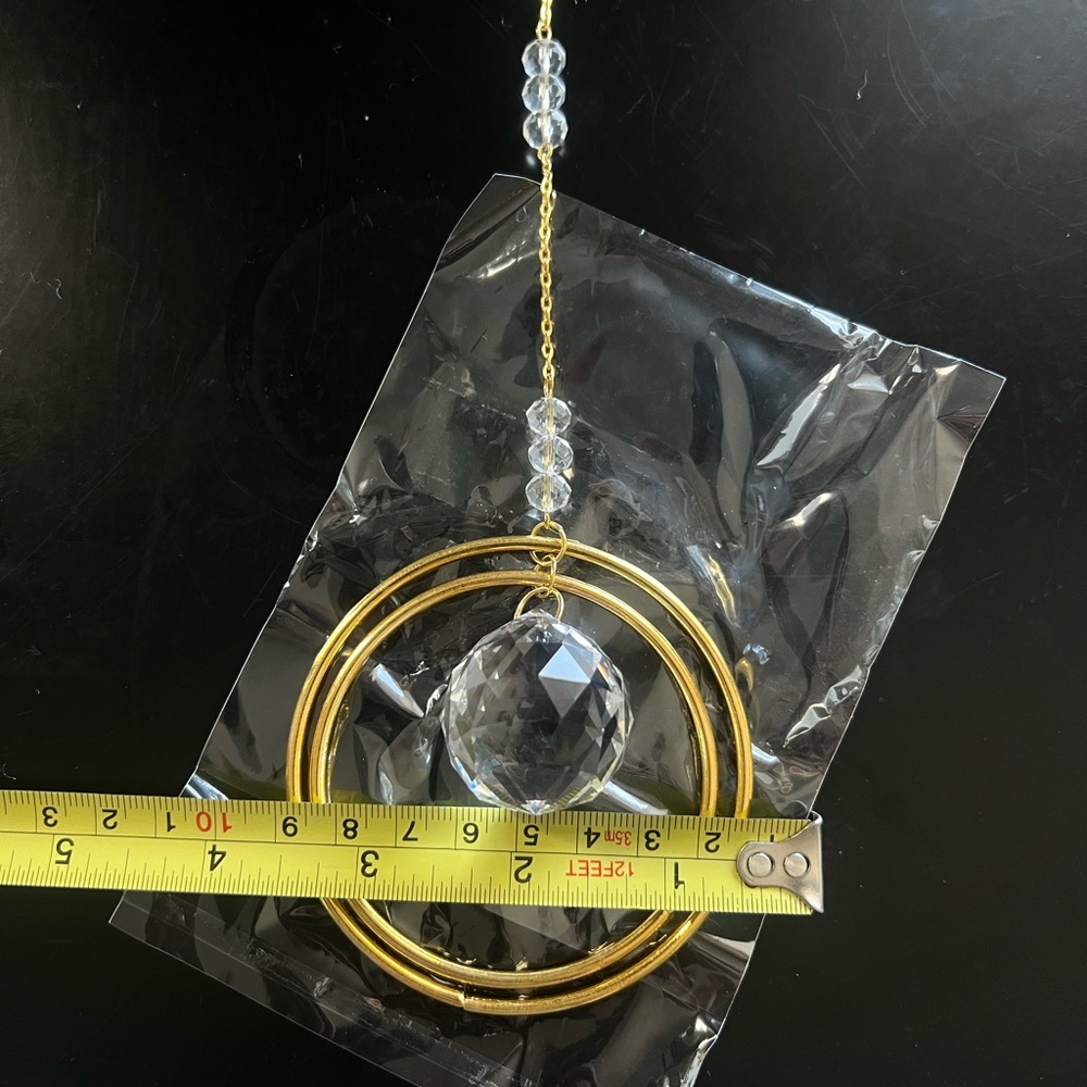Elegant Gold and Crystal Light Catcher 🌈